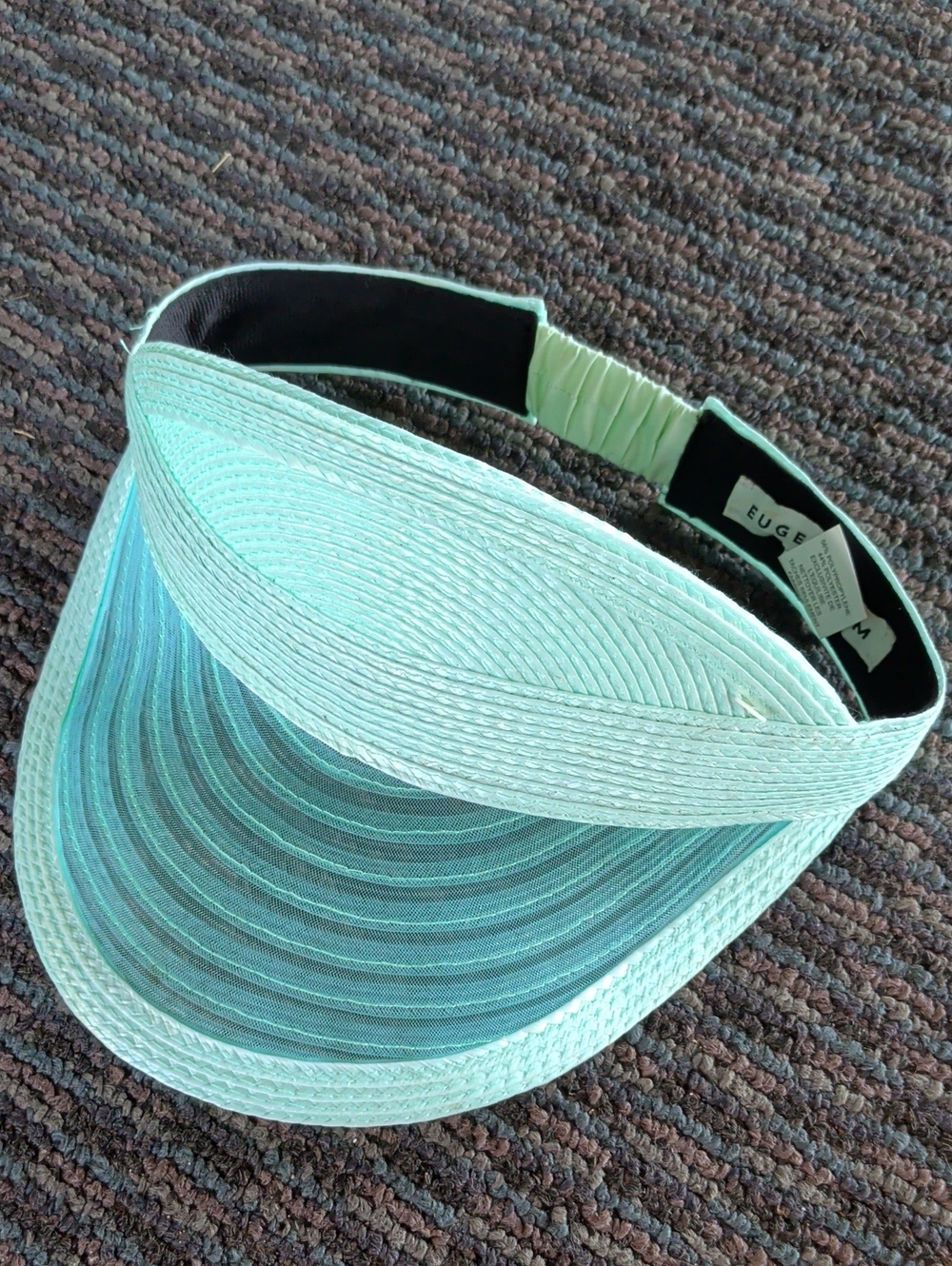 Nwot Eugenia Kim Mint Green Straw Sun Visor